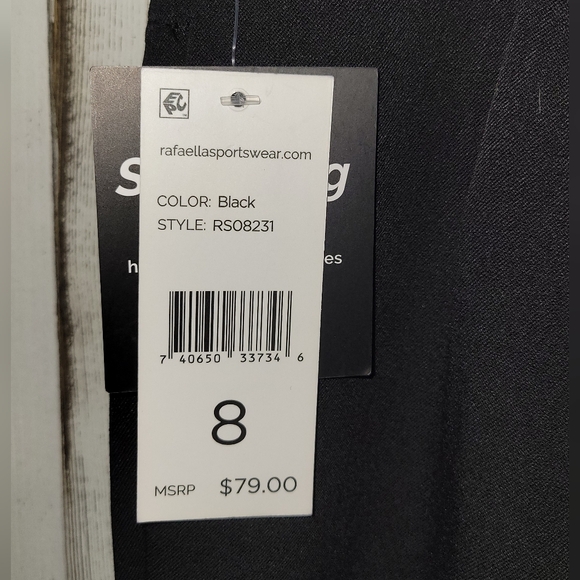 Rafaella Curvy Boot High Rise Black Pants - Picture 6 of 8